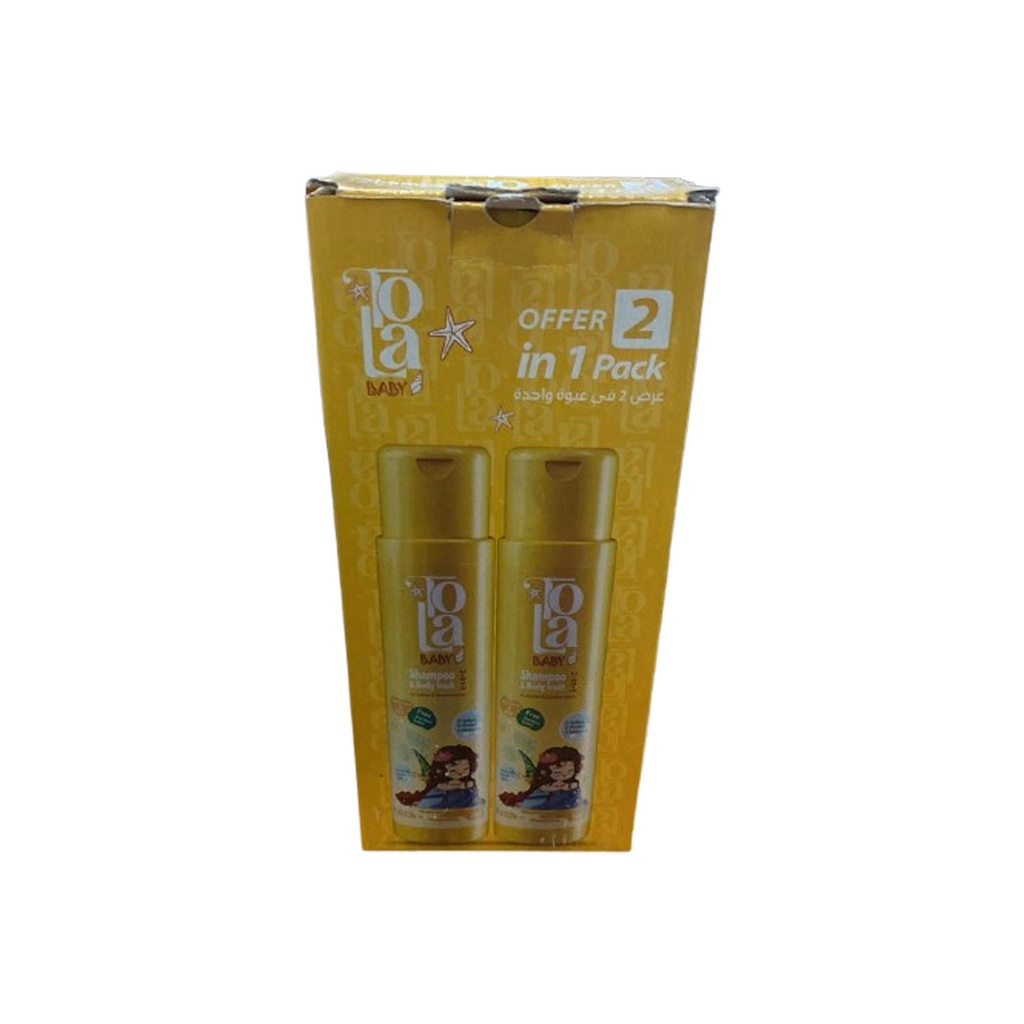 تولا شامبو&شاور اطفال عرض 2قطعة - Tola Shampoo&Wash Kids Offer 2Pcs (250ml)