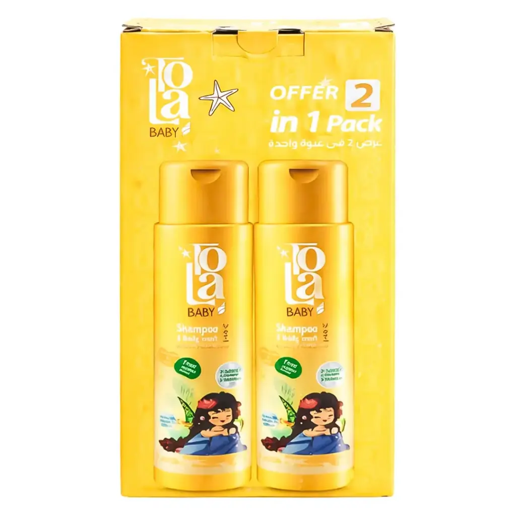 تولا شامبو&شاور اطفال عرض 2قطعة - Tola Shampoo&Wash Kids Offer 2Pcs (250ml)