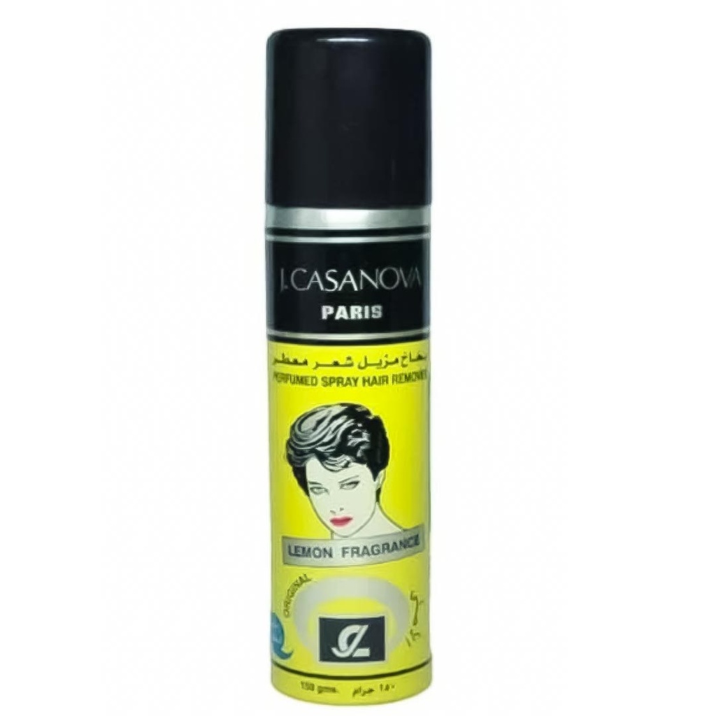 ج. كازانوفا ازالة بخاخ - J. Casanova Spray Remover (150g, Lemon)