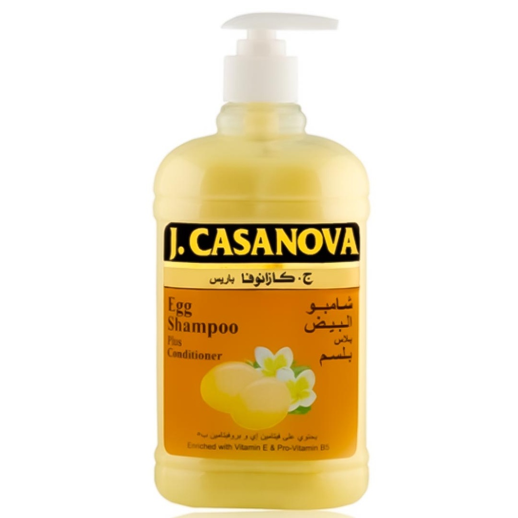 ج. كازانوفا شامبو - J. Casanova Shampoo 600ml (600ml, بيض)