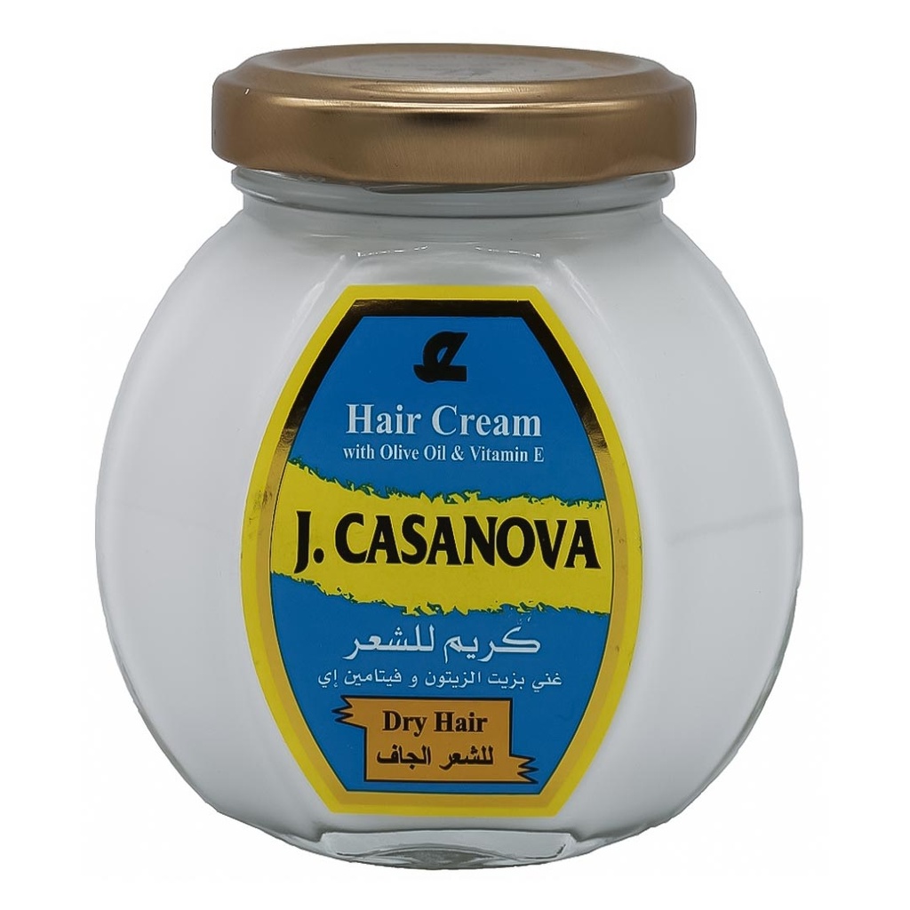 ج. كازانوفا كريم شعر - J.Casanova Hair Cream (150g, Dry)
