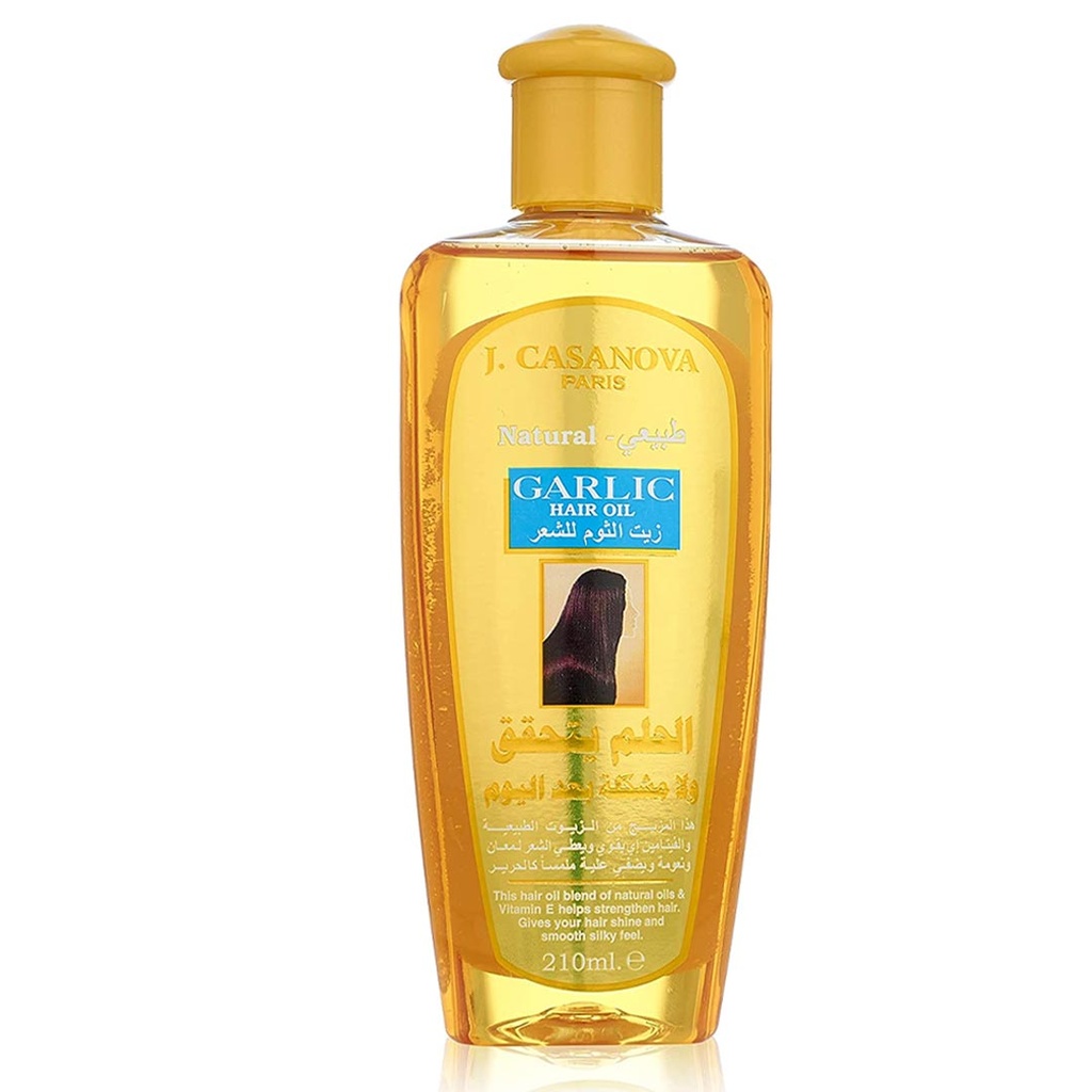 ج.كازانوفا زيت - J.Casanova Oil (210ml, Garlic)