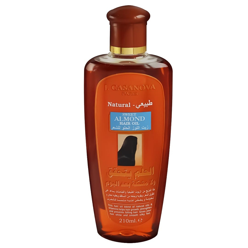 ج.كازانوفا زيت - J.Casanova Oil (210ml, Almond)