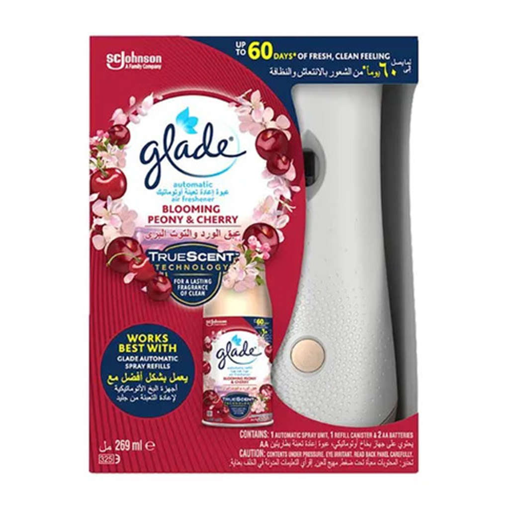 جليد جهاز اوتوماتيك 3×1 - Glade Device Automatic 3×1 (Blooming Peony&Cherry, +Parts)