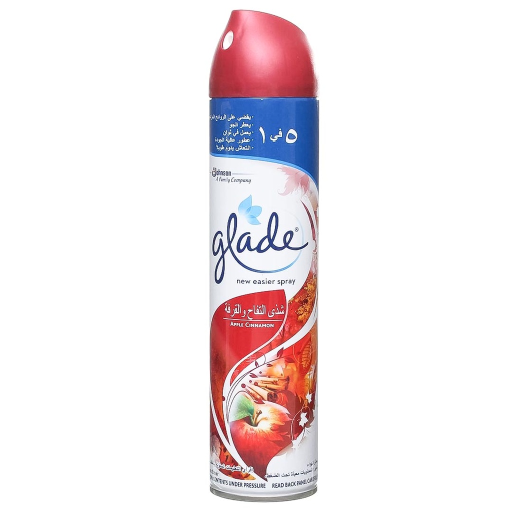 جليد ملطف جو - Glade Air Freshener (عادى, 300ml, شذى التفاح&القرفة, بدون)
