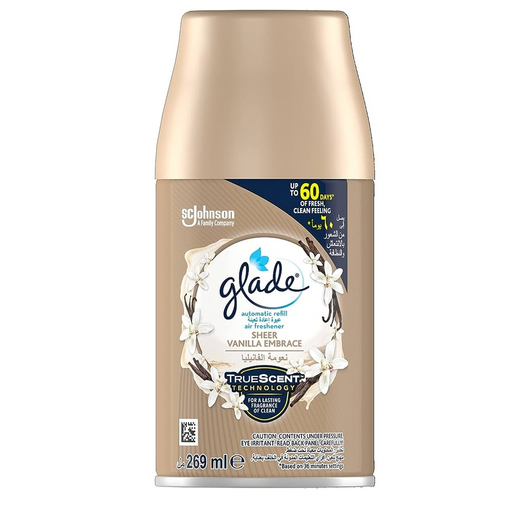 جليد ملطف جو غيار - Glade Air Freshener Spare (269ml, نعومة الفانيليا)