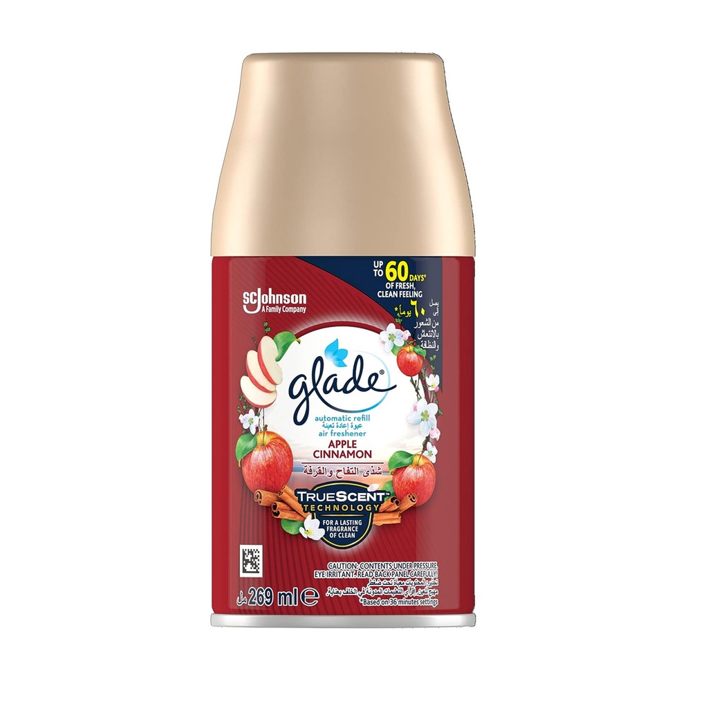 جليد ملطف جو غيار - Glade Air Freshener Spare (269ml, شذى التفاح&القرفة)