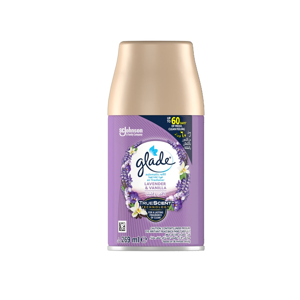 جليد ملطف جو غيار - Glade Air Freshener Spare (269ml, لافندر&فانيليا)