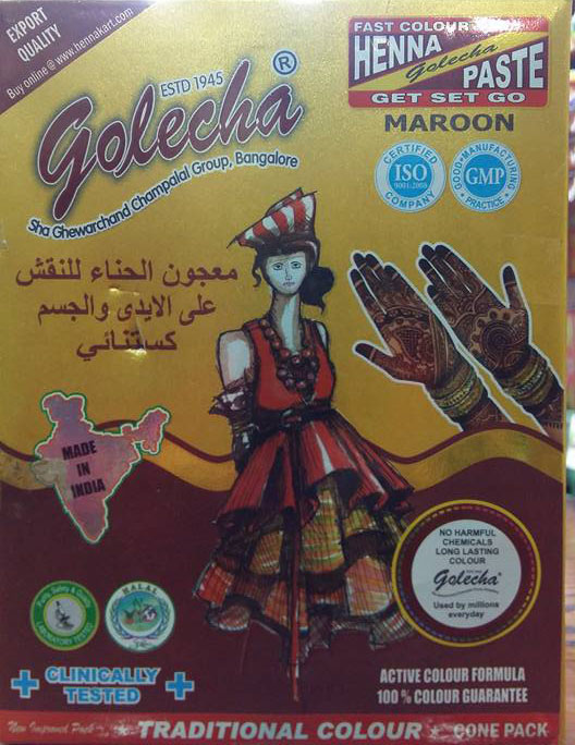 جوليشا حناء - Golecha Henna 25g (قرطاس, كستنائى)