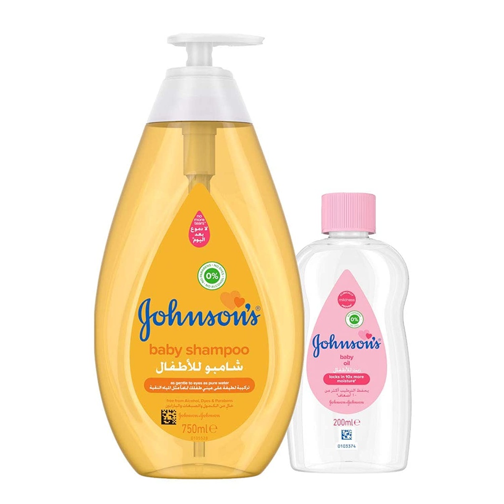 جونسون شامبو - Johnson Shampoo (750ml+200ml, +زيت سعر خاص)
