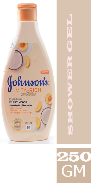 جونسون فيتا ريتش شاور - Johnson Vita Rich Shower (250ml, خلاصة لبن&خوخ&جوزهند)