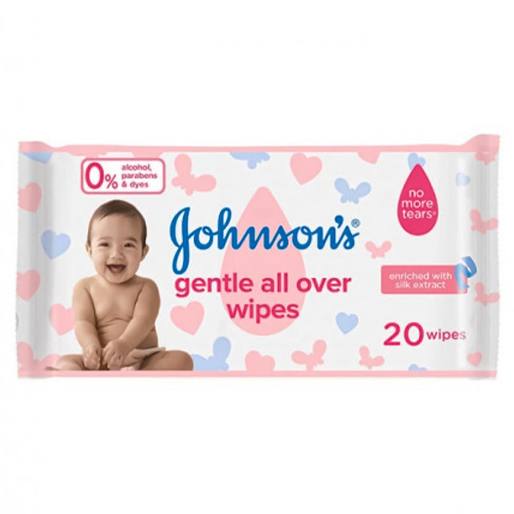 جونسون مناديل - Johnson Wipes (بدون, 20PC)