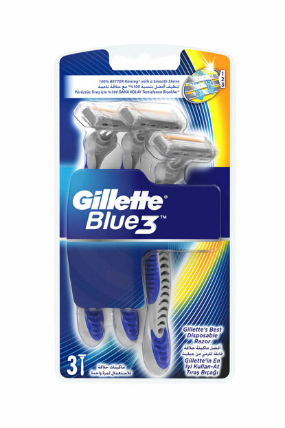 جيليت بلو 3 - Gillette Blue 3 (ماكنة, بلو 3, 3PC)