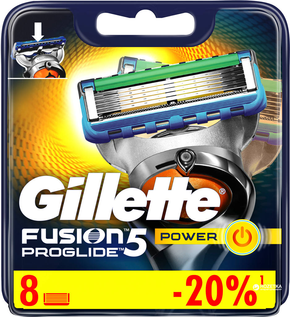 جيليت فيوجن5 - Gillette Fusion5 (غيار, بروجلايد باور, 8PC)