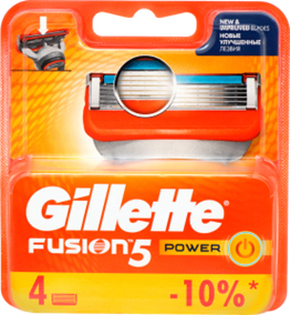جيليت فيوجن5 - Gillette Fusion5 (غيار, فيوجن باور, 4PC)