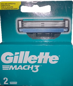 جيليت ماك3 - Gillette Mach3 (غيار, ماك 3, 2PC)