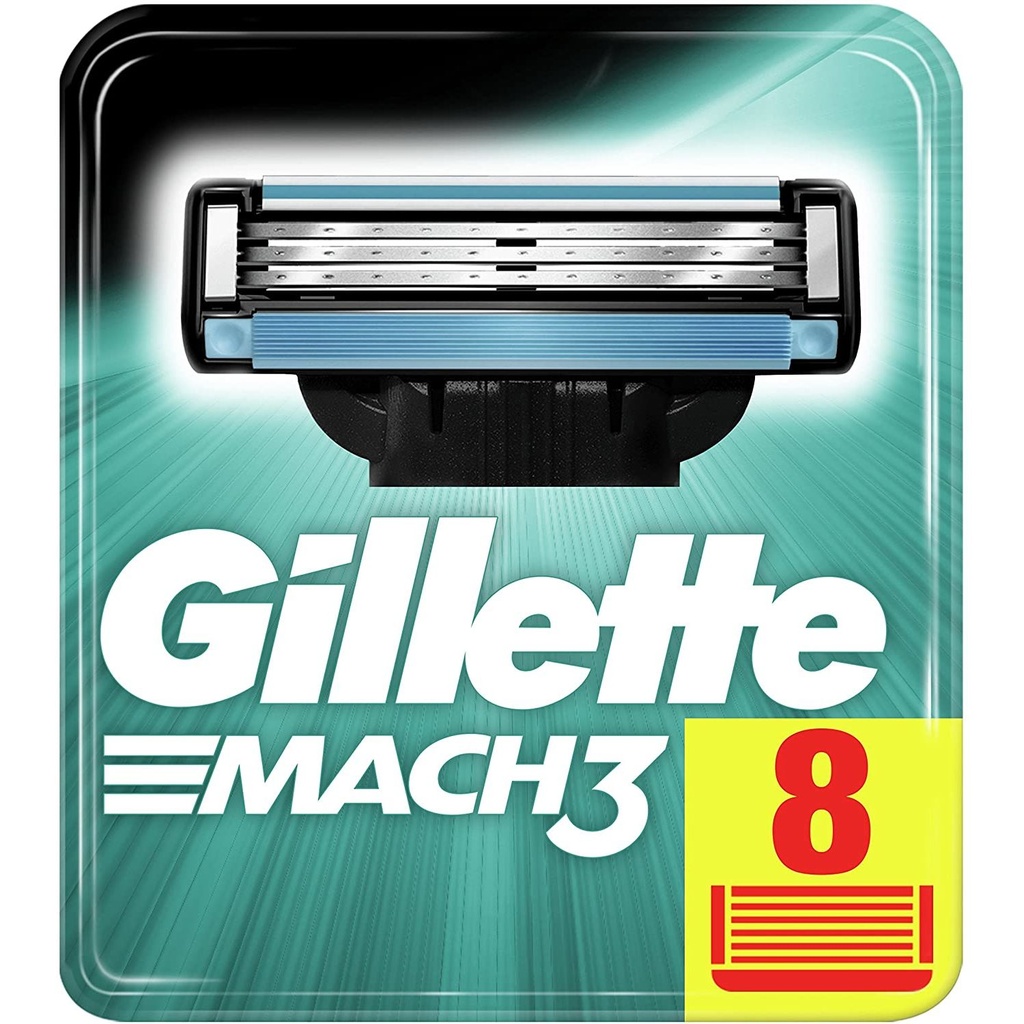 جيليت ماك3 - Gillette Mach3 (غيار, ماك 3, 8PC)