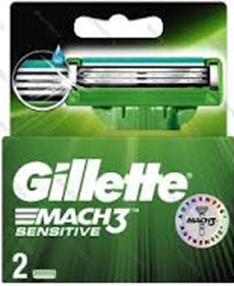 جيليت ماك3 - Gillette Mach3 (غيار, حساس, 2PC)