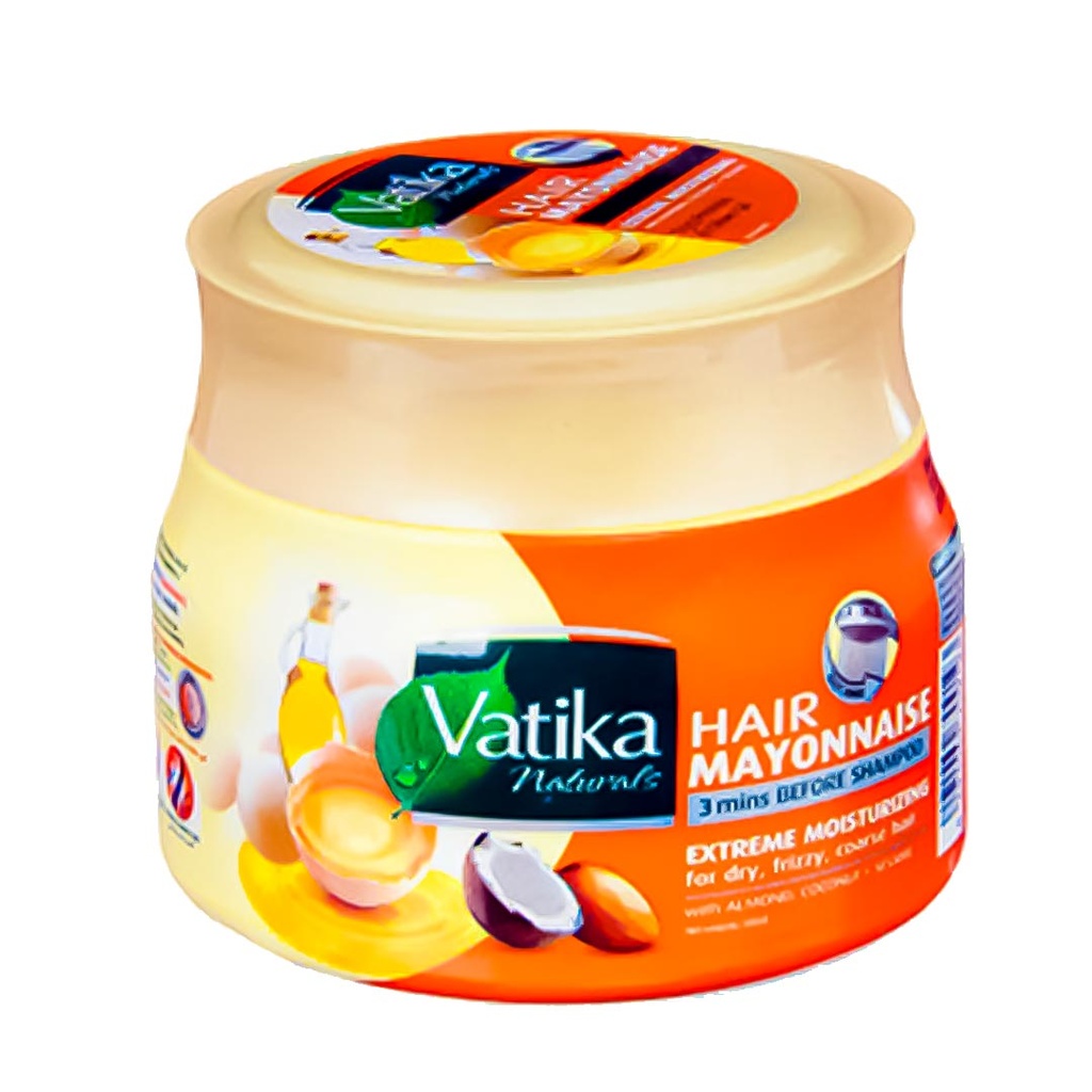 فاتيكا مايونيز حمام كريم - Vatika mayonnaise Hair Mask (500ml, جوز هند, بدون)