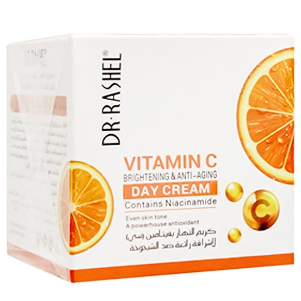 دكتور راشيل كريم تفتيح - Dr Rashel Lightening Cream (نهار, 50g, فيتامين C)
