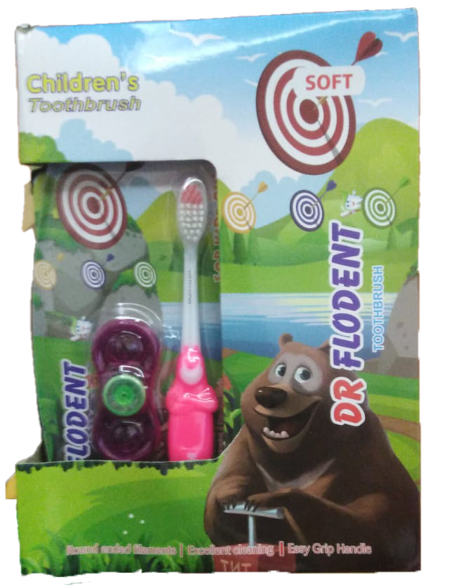 دكتور فلودنت فرشاة اسنان - Dr Flodent Tooth Brush (Kids, No:3008, Soft)