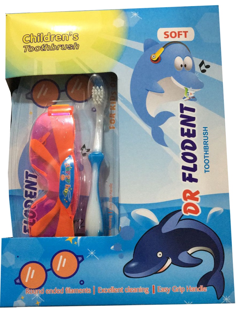 دكتور فلودنت فرشاة اسنان - Dr Flodent Tooth Brush (Kids, No:3016, Soft)