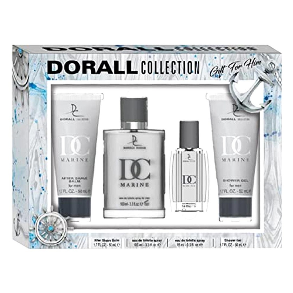 دورال دى سى مارين طقم - Dorall DC Marine Set EDT-M (100ml+15ml+50ml+50ml)