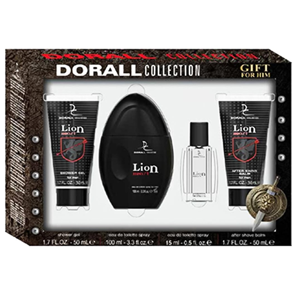 دورال لايون هارت طقم - Dorall Lion Heart Set EDT-M (100ml+15ml+50ml+50ml)
