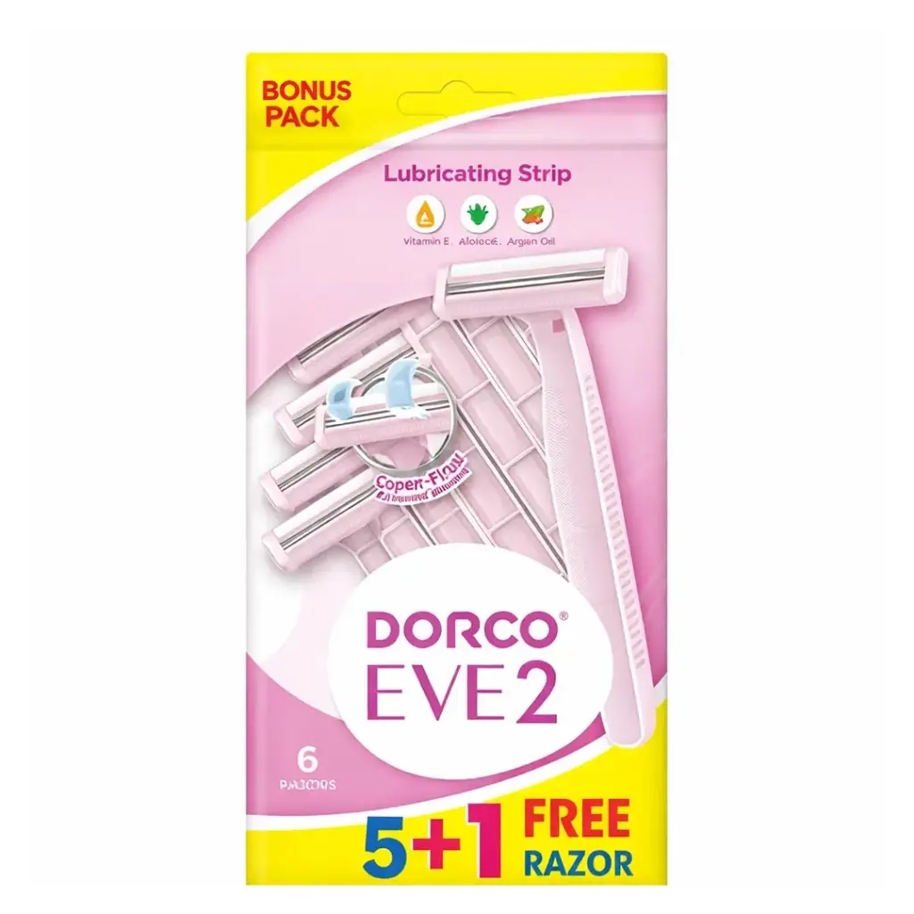 دوركو ايفى سيمبل 2 - Dorco Eve Simple 2 (5+1PC)