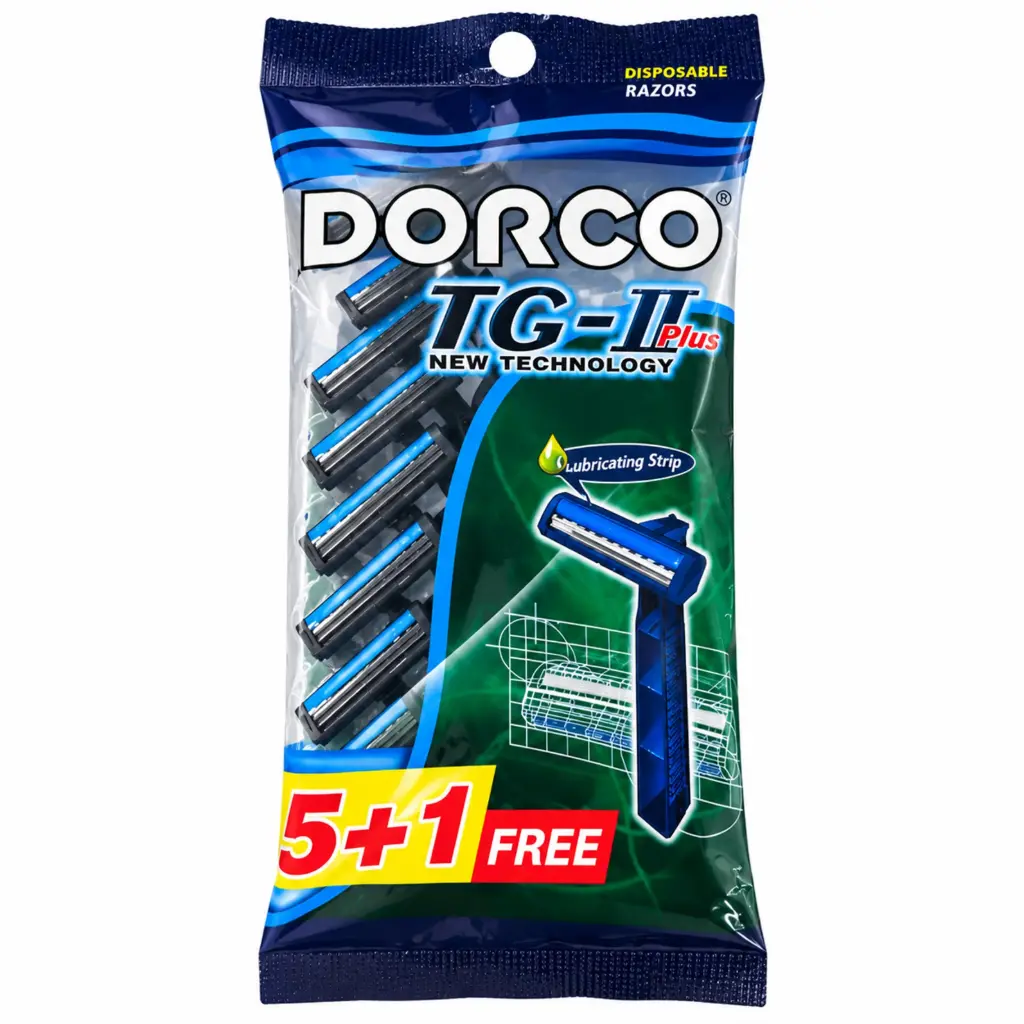 دوركو تى جى 2 بلس - Dorco TG 2 Plus (5+1PC)