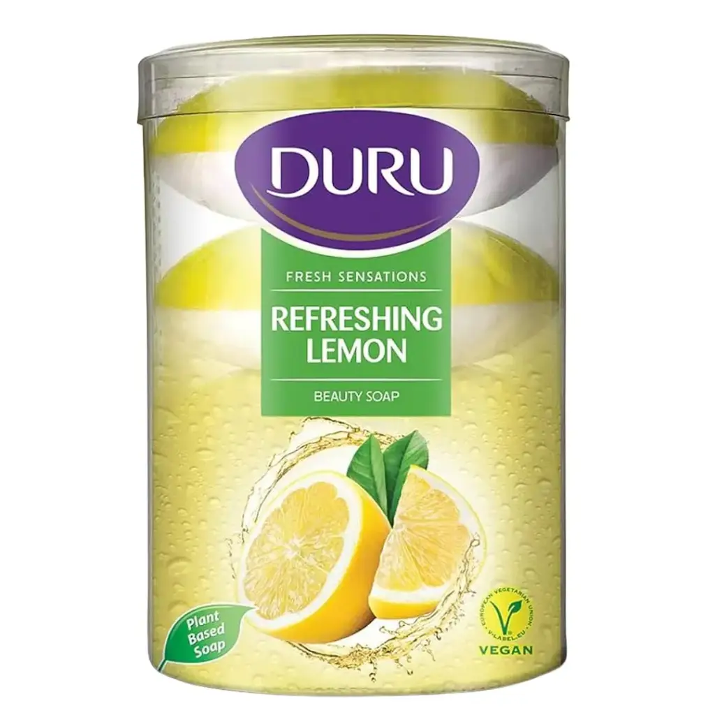 دورو صابون الليمون المنعش - Duru Soap Refreshing Lemon 4Pcs (90g)