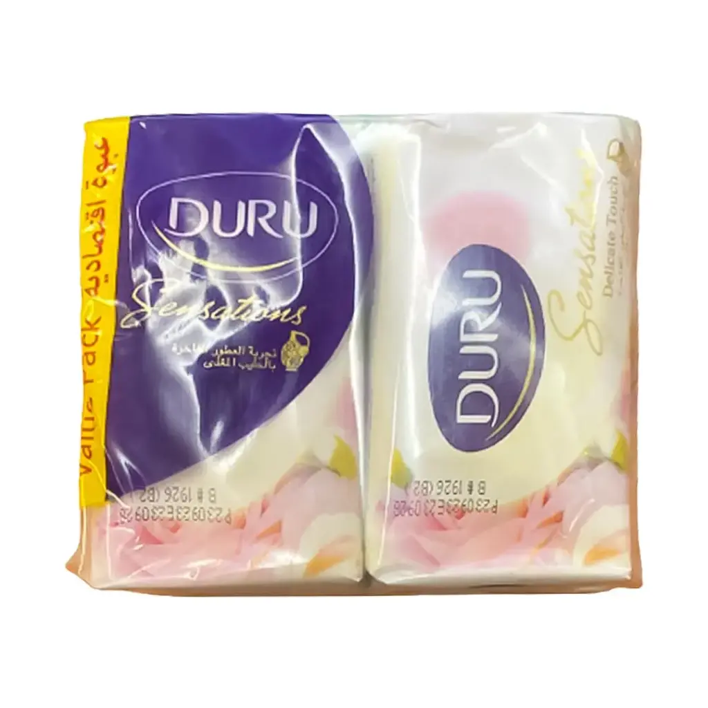 دورو صابون رقة الملمس - Duru Soap Delicate Touch 4Pcs (110g, Value Pack)