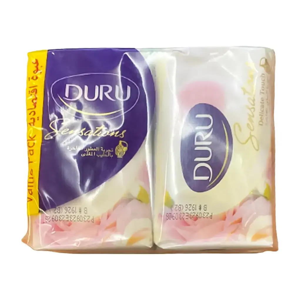 دورو صابون رقة الملمس - Duru Soap Delicate Touch 4Pcs (160g, عبوة اقتصادية)