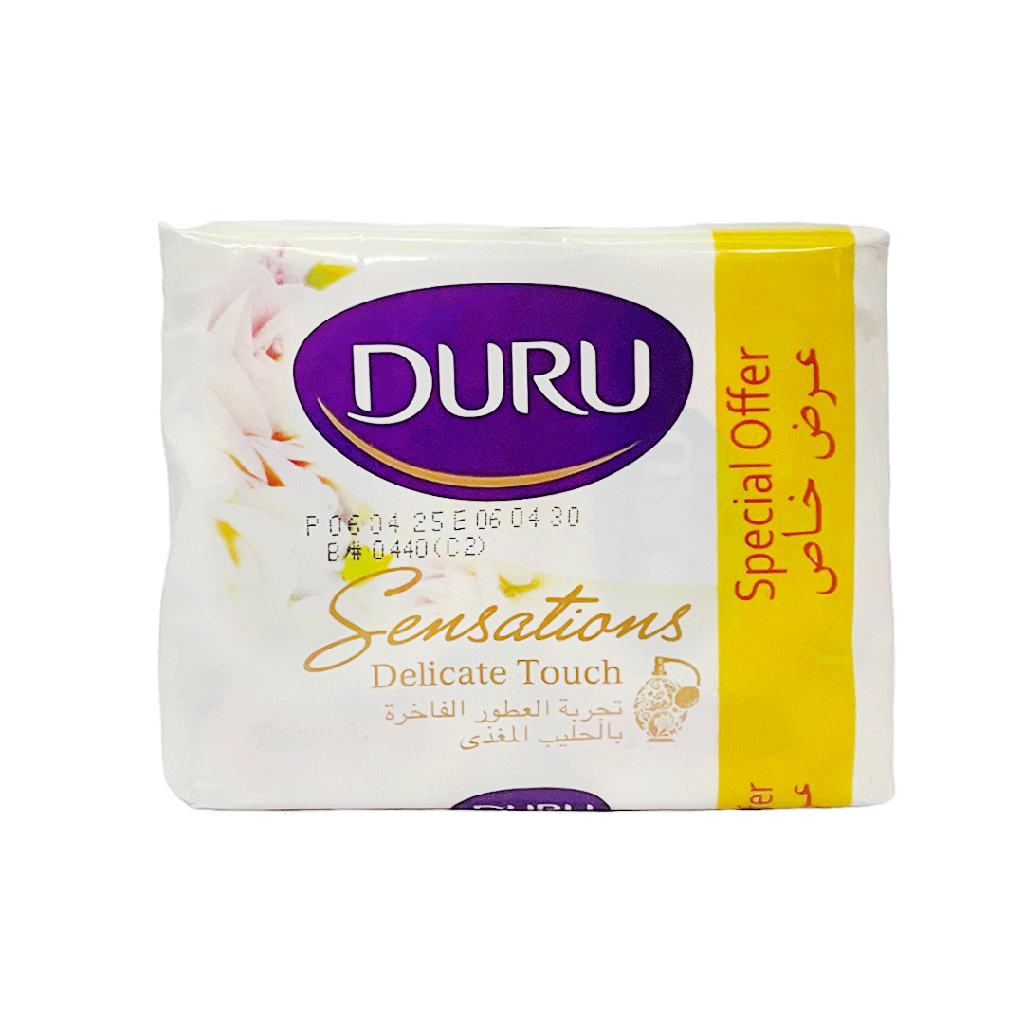 دورو صابون رقة الملمس - Duru Soap Delicate Touch 4Pcs (80g)