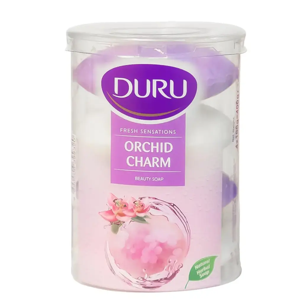 دورو صابون سحر الاوركيد - Duru Soap Orchid Charm 4Pcs (90g)