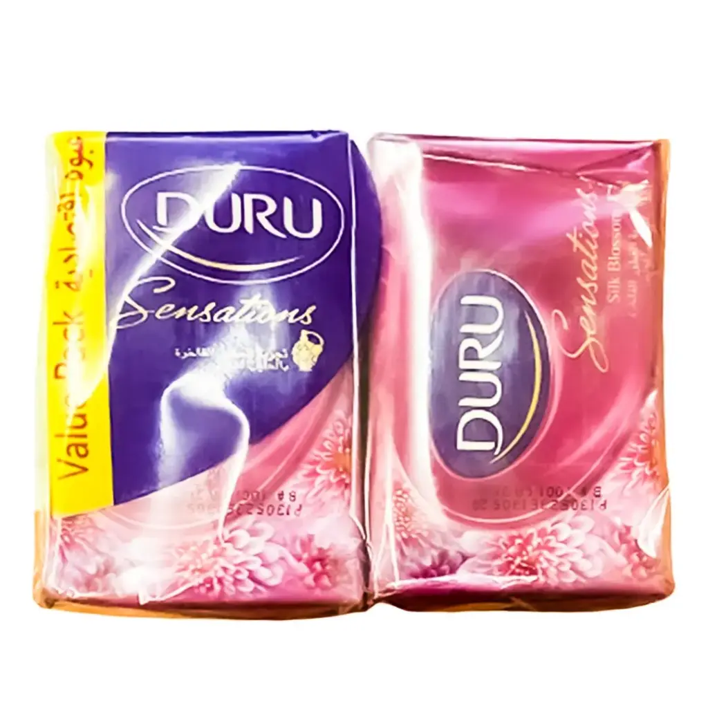 دورو صابون نعومة الحرير - Duru Soap Silk Blossom 4Pcs (110g, Value Pack)
