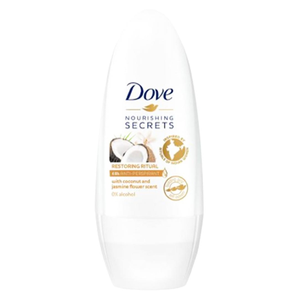 دوف رول اون - Dove Roll On (نسائى, 50ml, جوز هند, بدون)