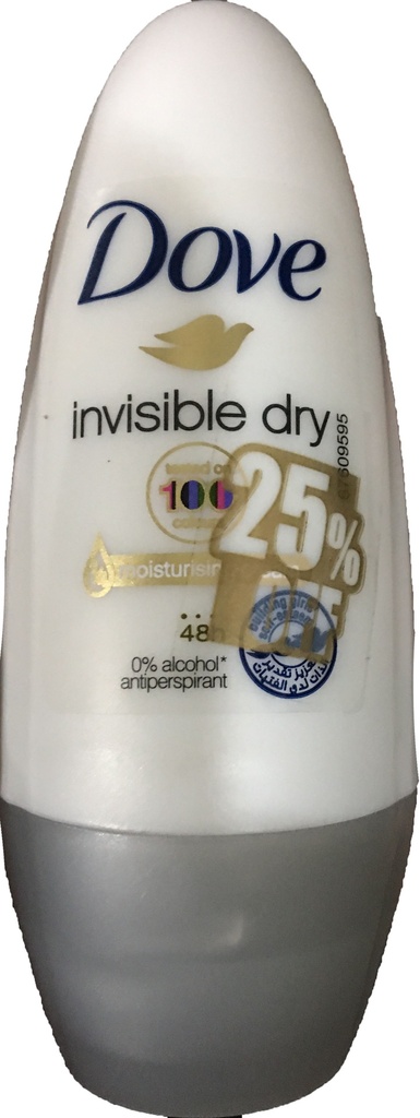 دوف رول اون - Dove Roll On (نسائى, 50ml, انفزيبل دراى, خصم 25%)