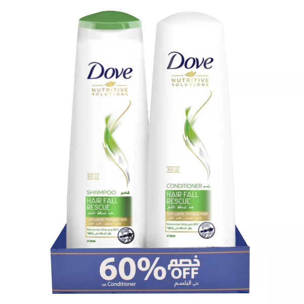 دوف شامبو - Dove Shampoo (400ml, ضد تساقط, +بلسم 60%)