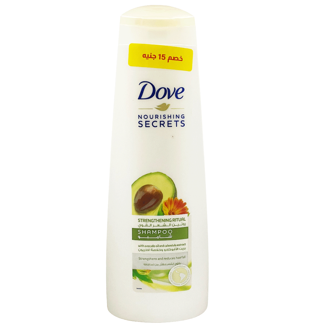 دوف شامبو روتين الشعر القوى خصم 15 جنية - Dove Shampoo Strengthening Ritual Offer 15EGP