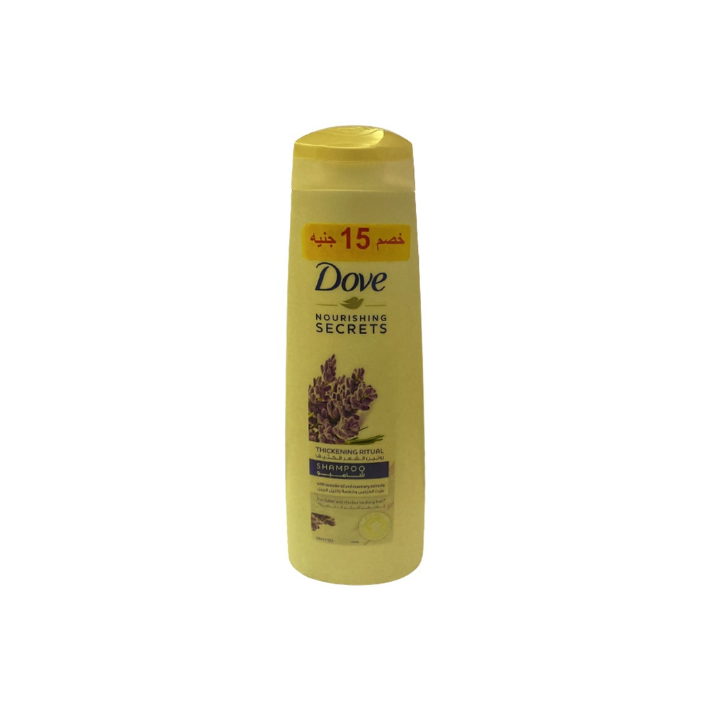 دوف شامبو روتين الشعر الكثيف - Dove Shampoo Thickening Ritual (400ml, خصم 15جنية)