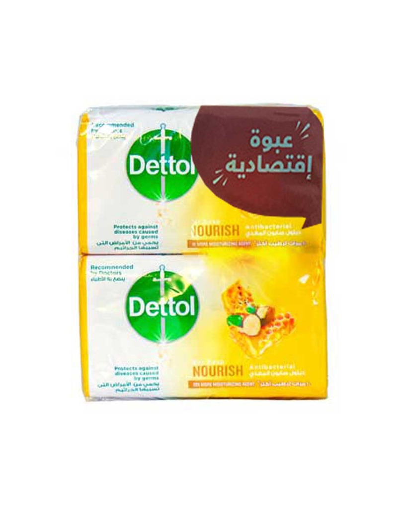ديتول صابون - Dettol Soap 4Psc (165g, Nourish, Value Pack)