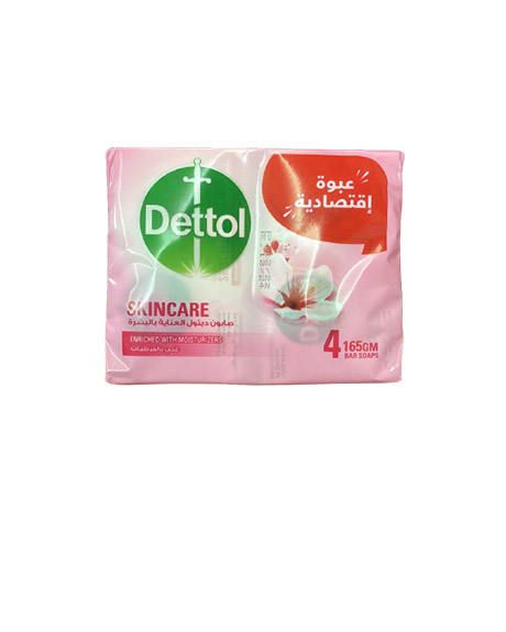ديتول صابون - Dettol Soap 4Psc (165g, العناية بالبشرة, عبوة اقتصادية)