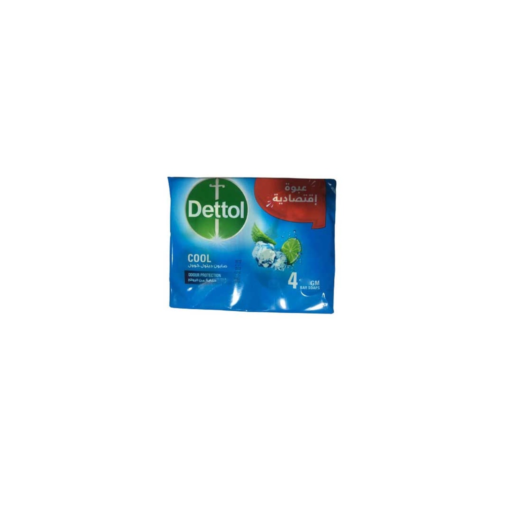 ديتول صابون كول - Dettol Soap Cool 4Pcs (85g, عبوة اقتصادية)