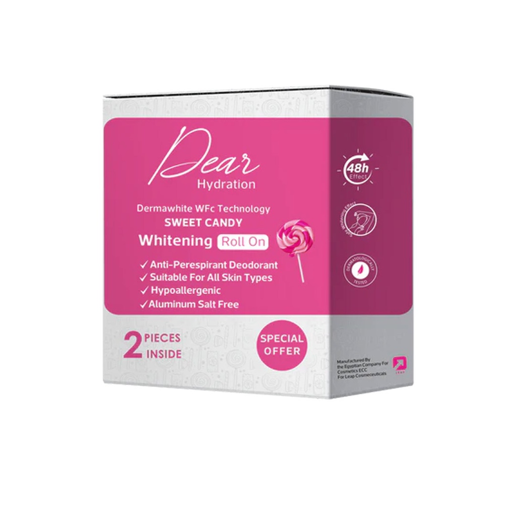 دير رول اون سويت كاندى 2قطعة عرض خاص - Dear Roll On Sweet Candy 2Pcs Special Offer (60ml)
