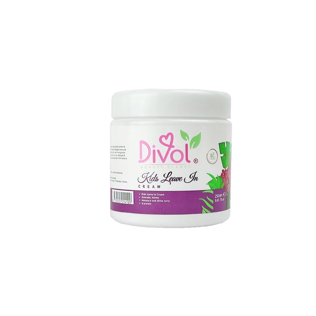 ديفول كريم ليف ان اطفال افوكادو - Divol Leave In Cream Kids Avocado (250g)