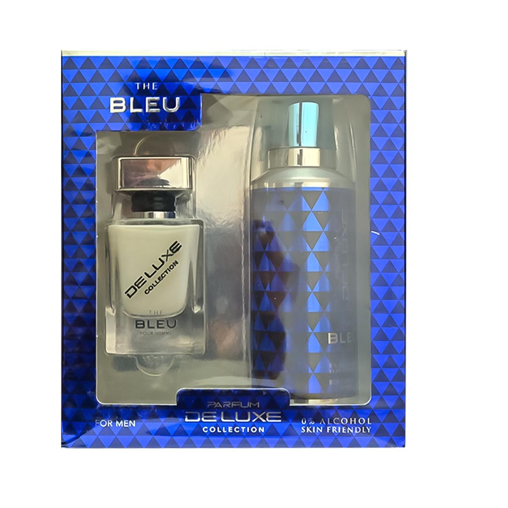 ديلوكس ذا بلو طقم زيرو% كحول - Deluxe The Bue Set 0% AlCohol EDP-M (50ml+150ml)