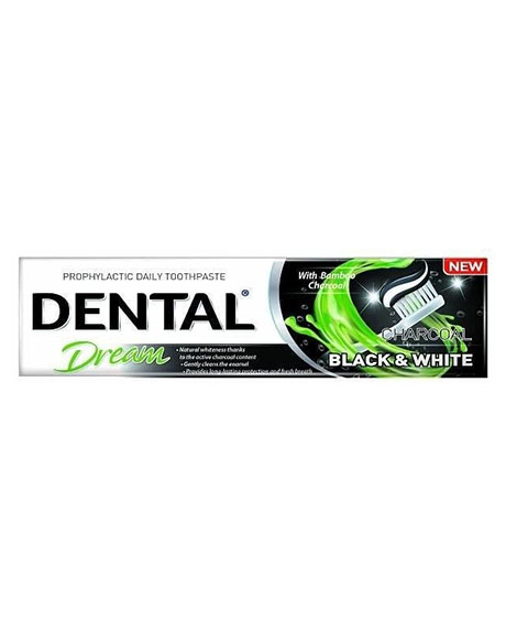 دينتال دريم معجون اسنان - Dental Dream Tooth Paste (100ml, فحم منشط, بدون)