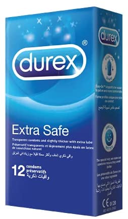 ديوركس عازل - durex Condom (امان اضافى, بدون, 12PC)