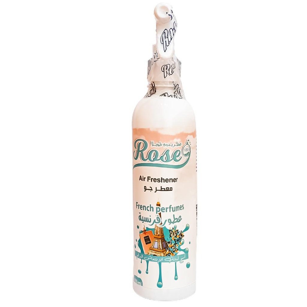 روز ملطف جو - Rose Air Freshener (460ml, عطور فرنسية)